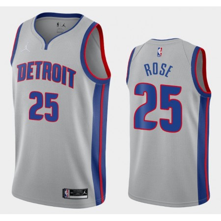 Maillot Basket Detroit Pistons Derrick Rose 25 2020-21 Jordan Brand Statement Edition Swingman - Homme